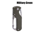 Multifunctional Keychain Knife Pocket Folding Knife Stainless Steel Blade Rustproof Wear Resistant for Outdoor Hiking Survival