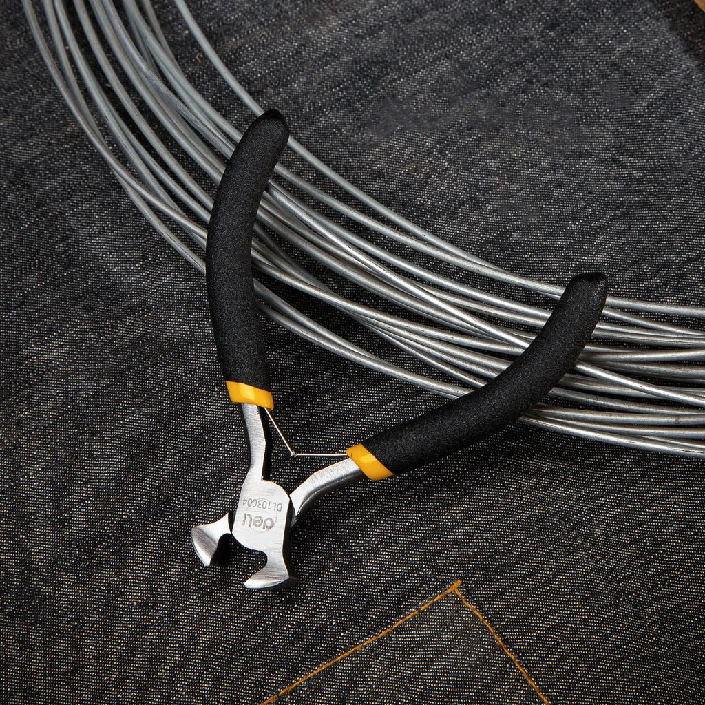 Deli 1 Pcs Mini Pliers Making Pliers Precision Wire Cutters, Needle, Round & Bent Nose for Making, Chain Nose, Craft, Earring