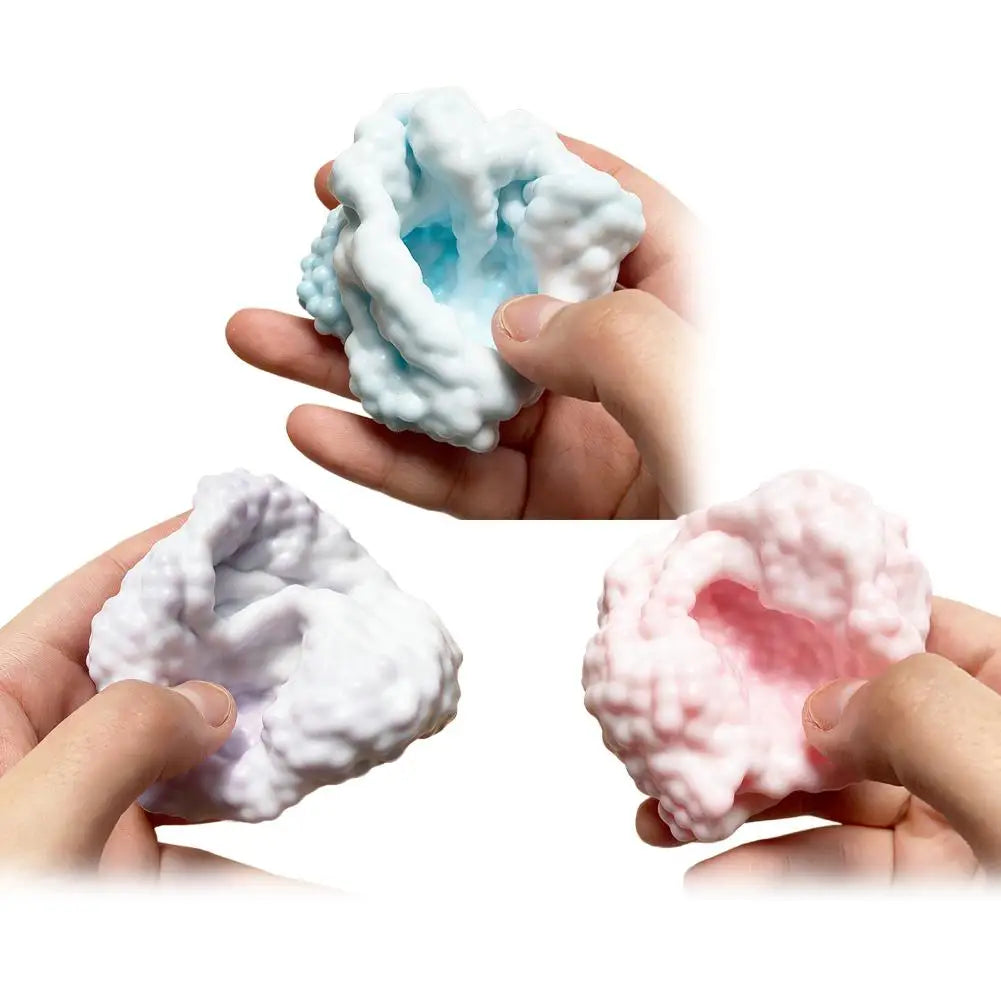 Glitter Dumpling Squishes Stress Balls 2026 Viral Fidget Toy Colorful Simulation Steamed Bun Decompression Toy for Anxiety