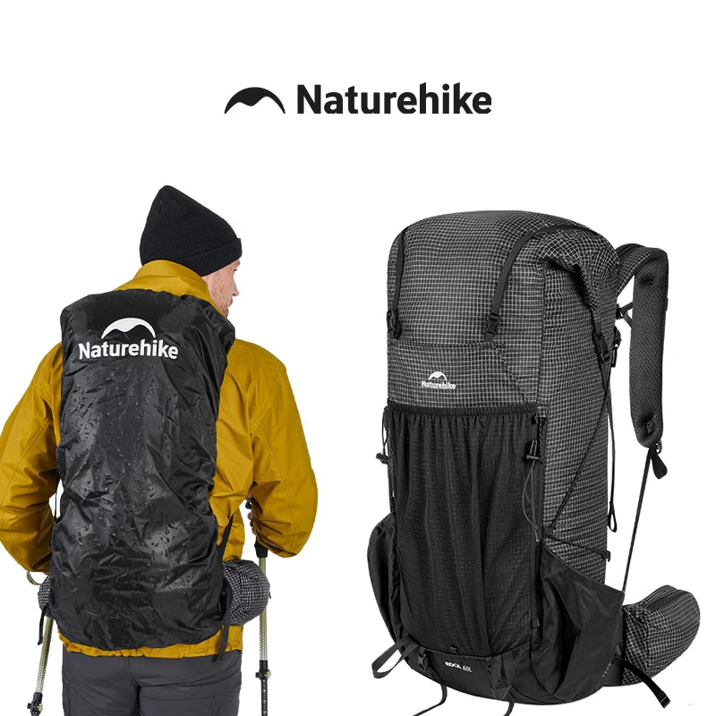 Naturehike Rock 2.0 Hiking Backpack Large Capacity Outdoor Backpack for Leisure Sports and Travel Climbing Camping Backpack