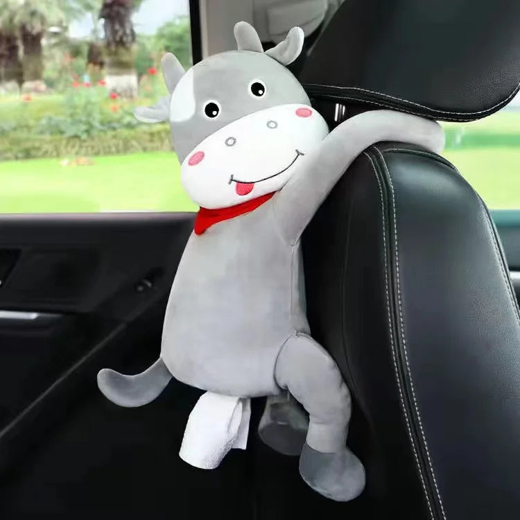 Creative Car Tissue Box Car Hanging Car Armrest Box Drawer Box Cover Cute Car Interior Decoration Products Daquan