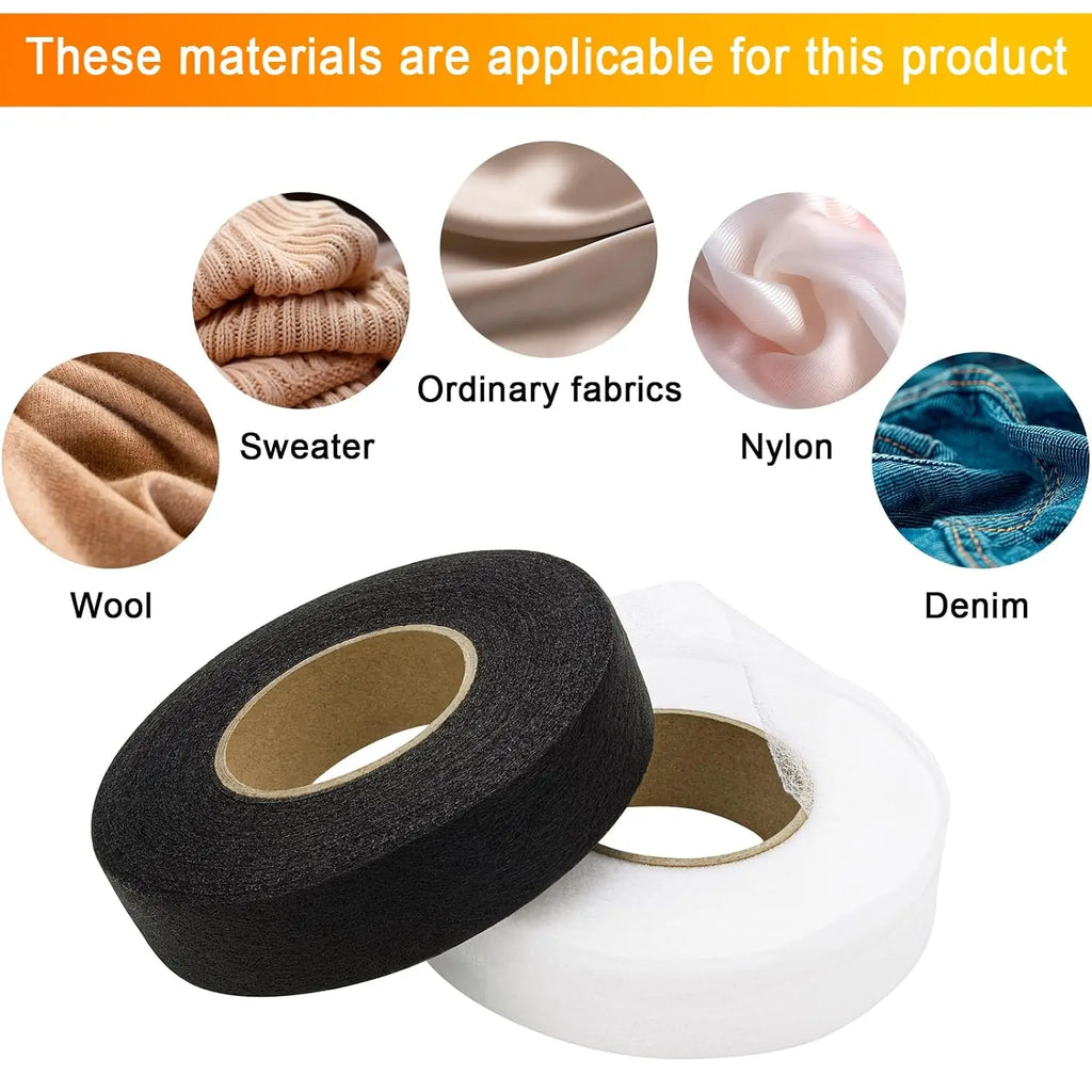 Self-Adhesive Pants Hem Tape Double-Sided Edge Shorten Ironing Hemming Ribbons Strip DIY Clothes Jean Sewing Fabric Lining