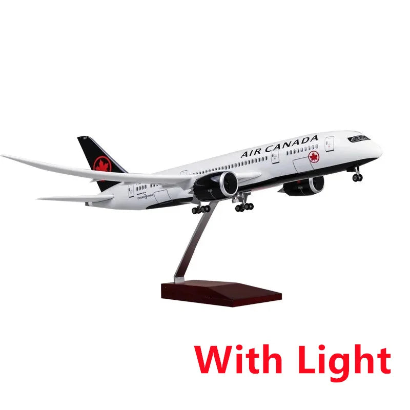 New 1/157 Scale Airplane Toys For Child Airplane Air Canada B787 Airline Aircraft Model Diecast Resin Plane Collection Display