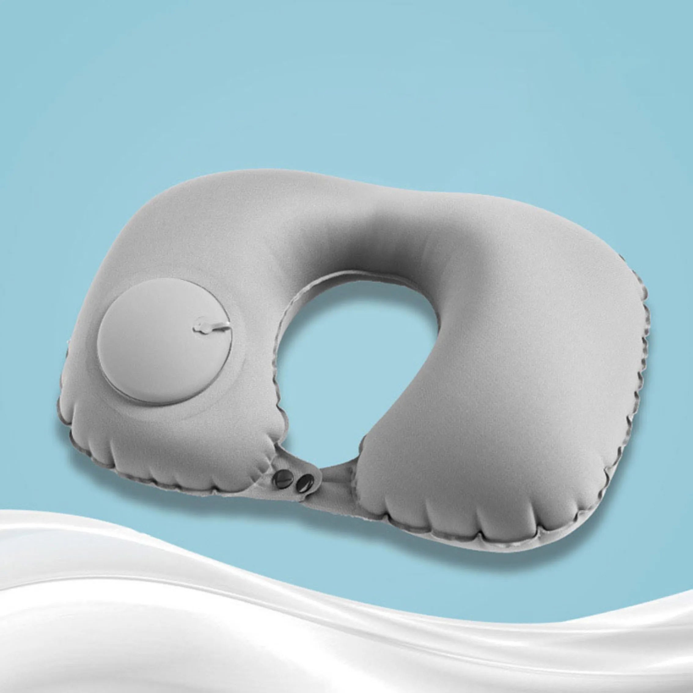 Press type inflatable U-air airplane pillow neck pillow travel pillow core office pillow neck protection U-pillow