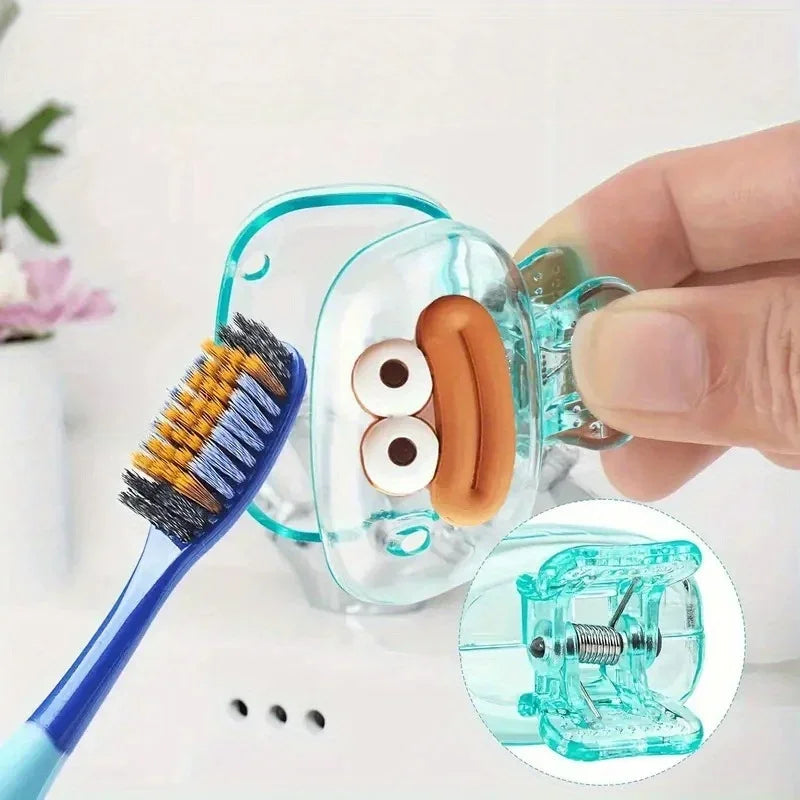 Toothbrush Covers Portable Toothbrush Protector Coverings Clips Tooth Brush Storage Head Cover Cap for Bathroom Home Travel