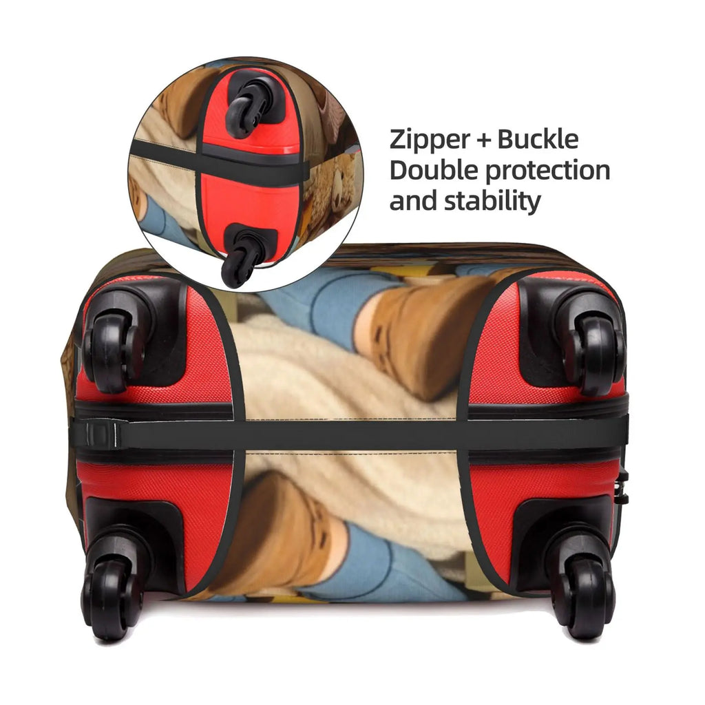 Custom Customize Logo Luggage Cover Elastic Your Design Here Travel Suitcase Protective Covers Suit For 18-32 inch