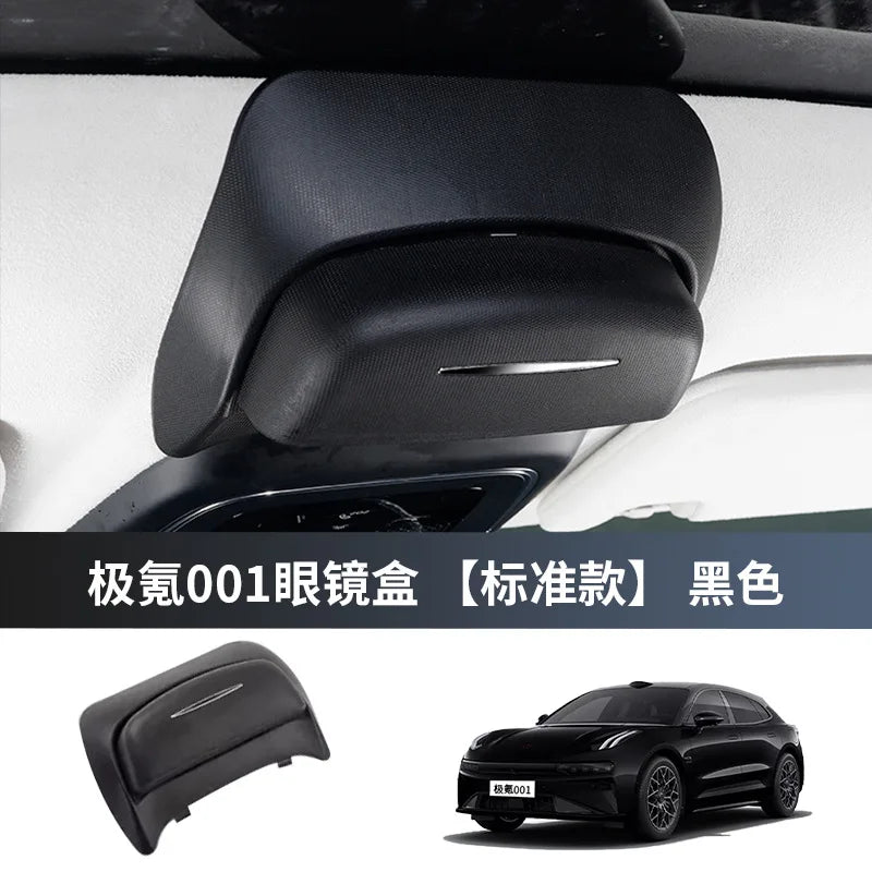 For Geely Zeekr 7X 2025 001/009 2021-2024 Car Roof Sunglasses Holder Glasses Case Mounted Storage Box Car Receipt Storage Box