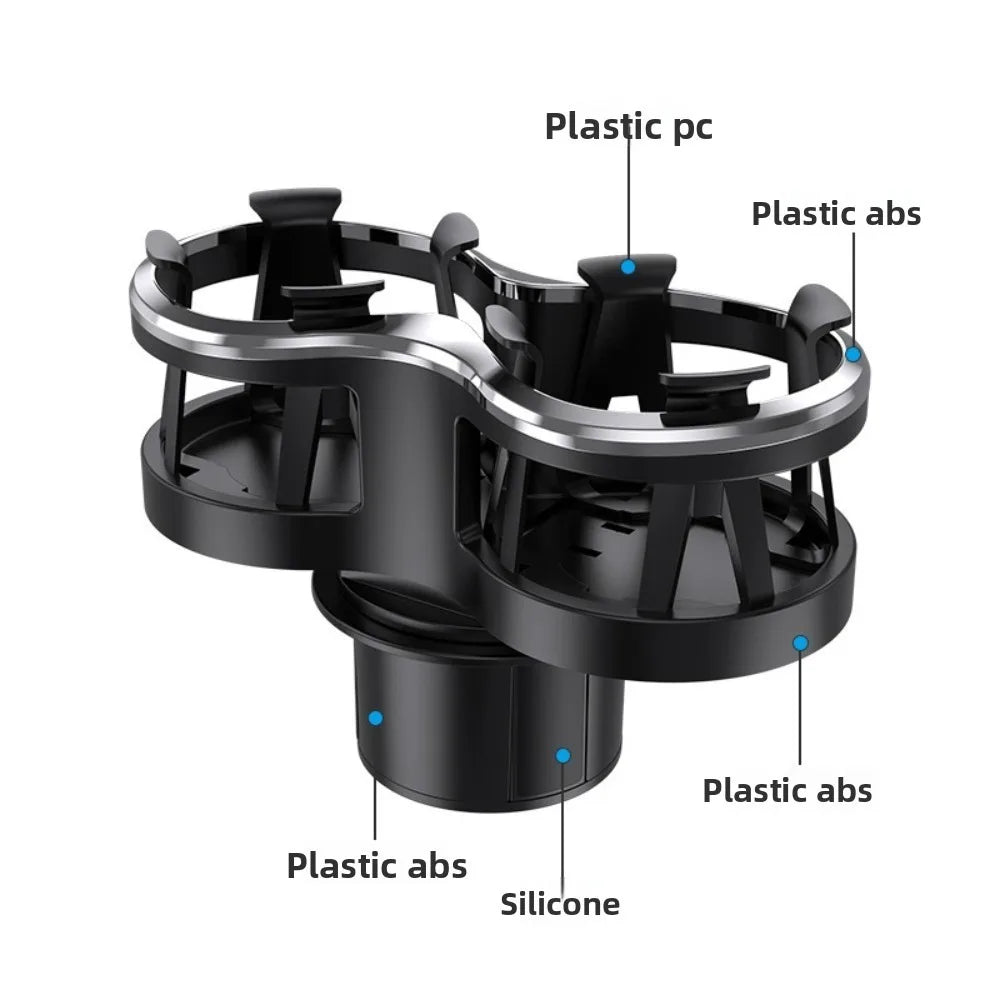Car Water Cup Holder One Point Two Cup Holder Expander Multifunctional Cup Holder Fixed Bracket Portable Car Beverage Holder