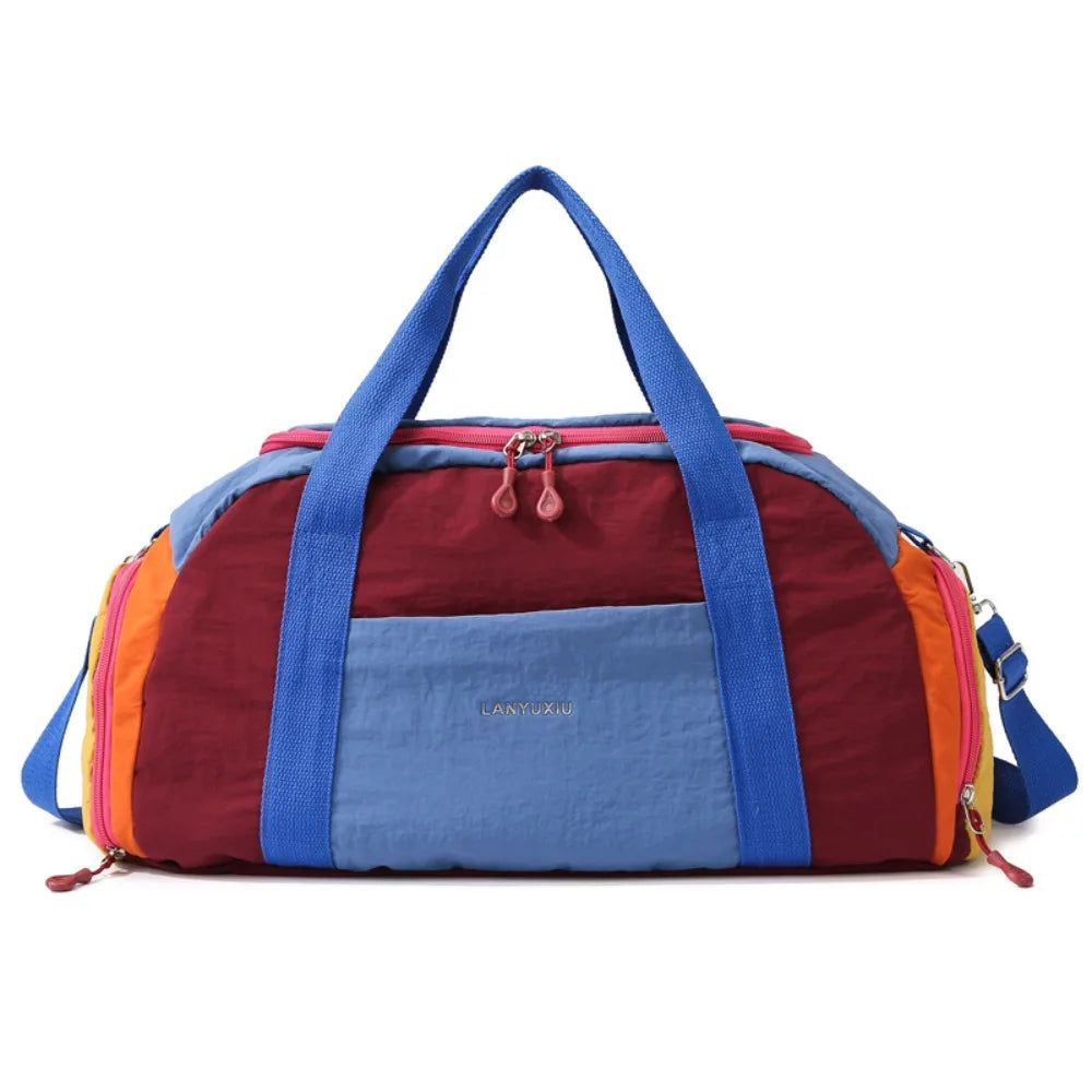 Yoga Gym Bag for Women Dry Wet Separation Large Capacity Sports Travel Duffle Bag Handbag Crossbody Bags