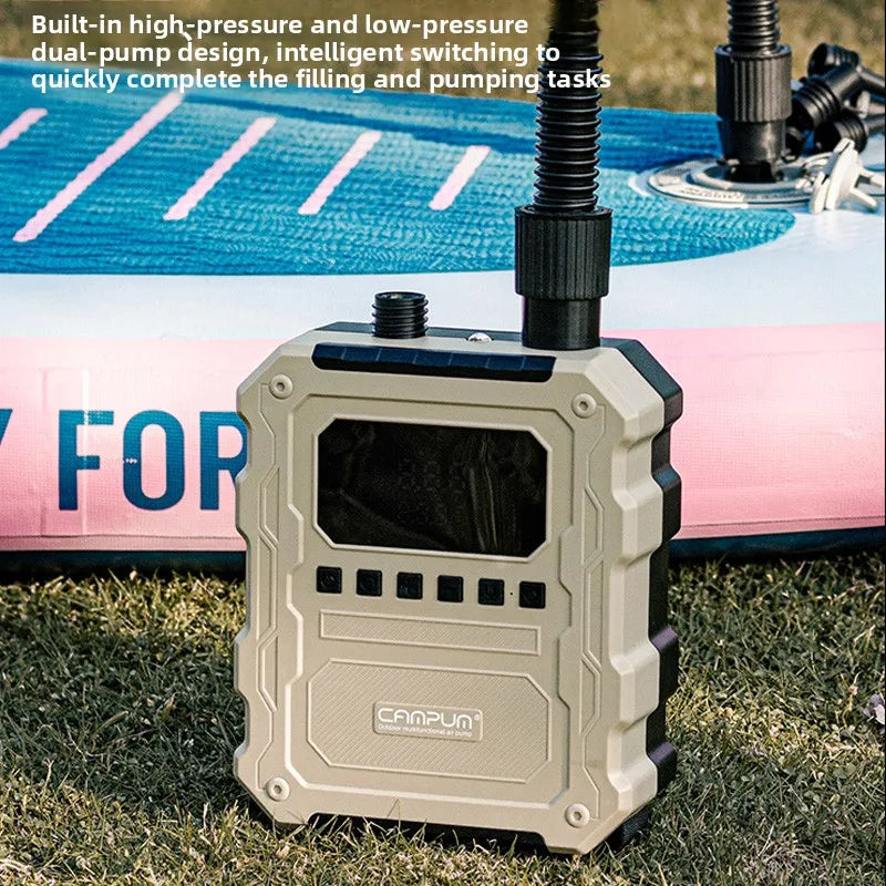 Wireless High Power Electric Inflator Deflator Digital Display Auto Shut Off Portable Outdoor SUP Tent Raft Tire Kayak Air Pump