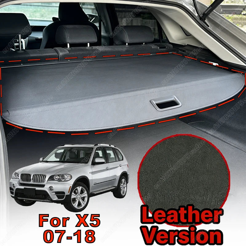 For BMW X1 X3 X5 1999-2026 Retractable Rear Trunk Cargo Cover Luggage Privacy Security Shield Parcel Shelf Car Interior Kit