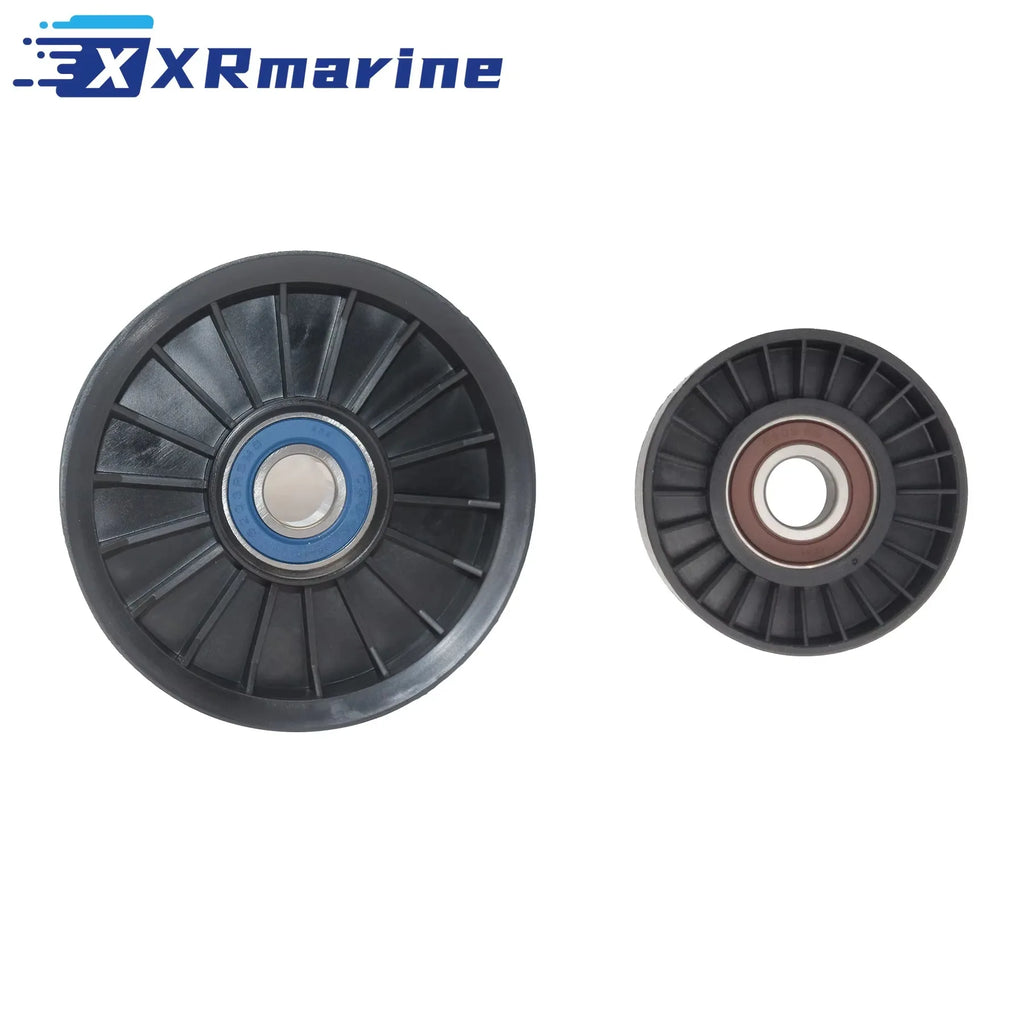 For Mercruiser V6 V8 Serpentine belt Idler PULLEY set 4.3 5.0 5.7 6.2 L MPI pulleys 864625T, 8M6500024, 865598