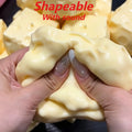 Squeak Cheese Cube Stress Ball Big Cheese Shapeable Squeeze Ball Fidget Toy Squeeze Toys ASMR Sensory Anti-Stress Festival Gift