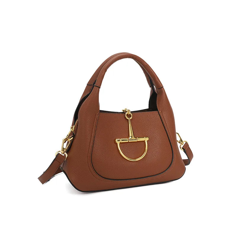 Stylish Solid Color Designer Diaper Bag Women Luxury Leather Tote Large Capacity Elegant Crossbody Handbag For Simple Chic