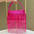 New tassel handbag niche wedding dinner bag sequined messenger bag versatile fashion shoulder banquet bag