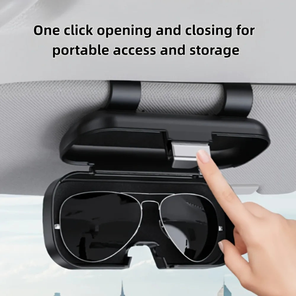 TILONDEX Car Sun Visor Eyeglass Clip Fashion Glasses Storage Case Vehicle Accessory for Tickets And Card Holder