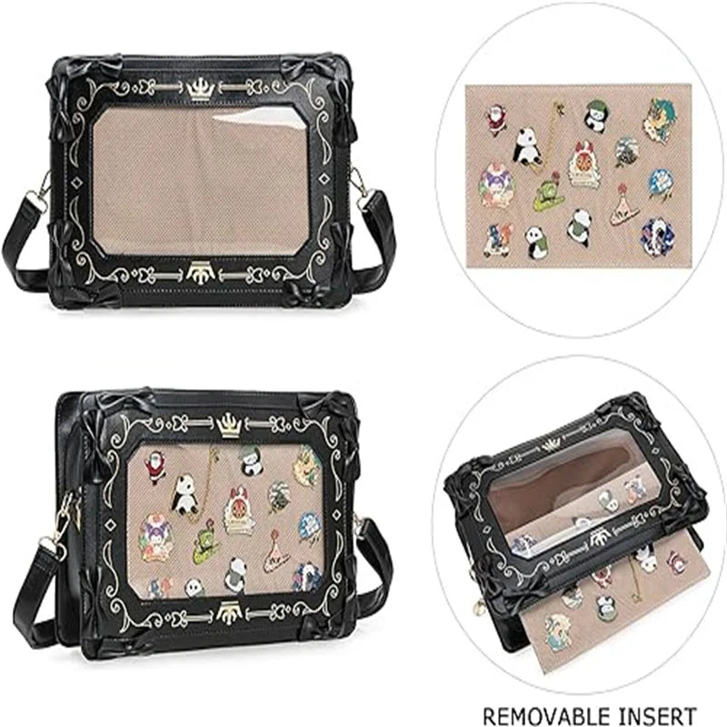 Inner Lolita Itabag Female women Shouder Crossbody Bags DIY ita bag Cute Japanese hot girls PU Handbag