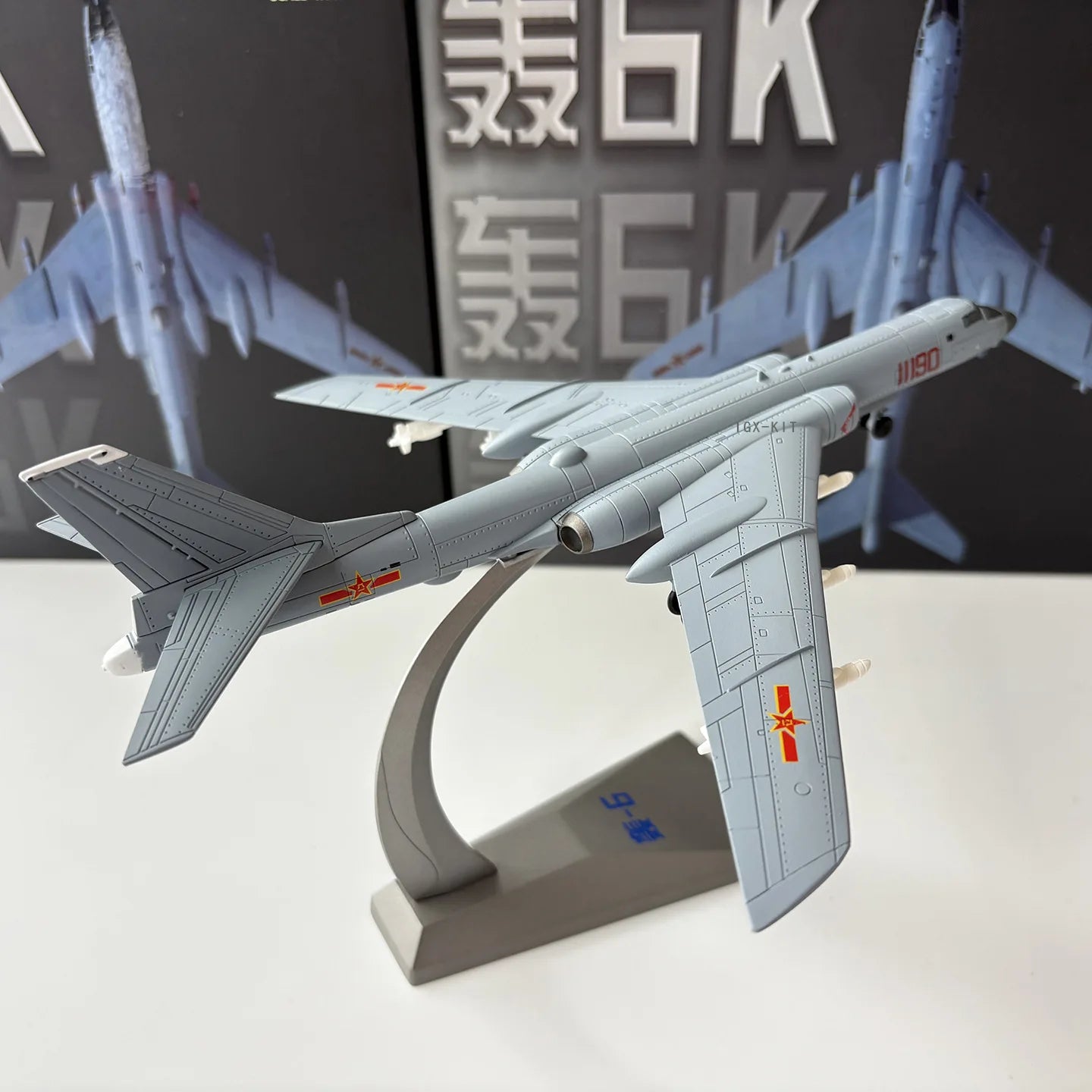 1: 144 Scale Diecast Chinese Air Force H6K Aircraft Models Alloy Strategic Fighter For Children Toy Planes Gifts Room Decoration