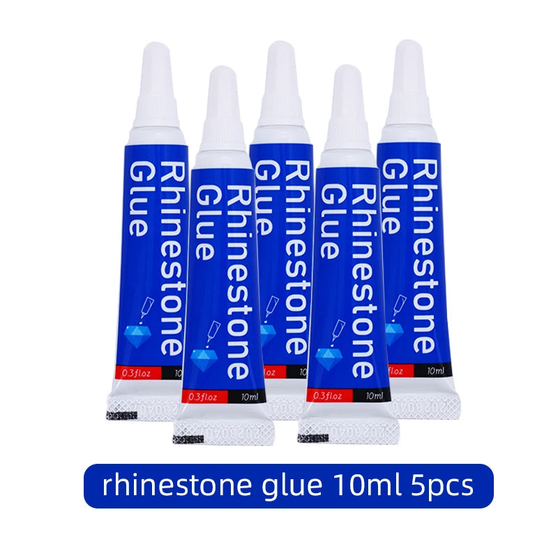 QIAO New Rhinestone Glue 10mL Multi-purpose B7000 for Jewelry,Bead,Rhinestones,Fabric DIY High Viscosity Adhesive Glues