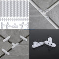 200 Pieces Multipurpose 10mm 3/8 Inch Brick Wall and Deck Board Spacers for Leveling Systems With Clear Designs