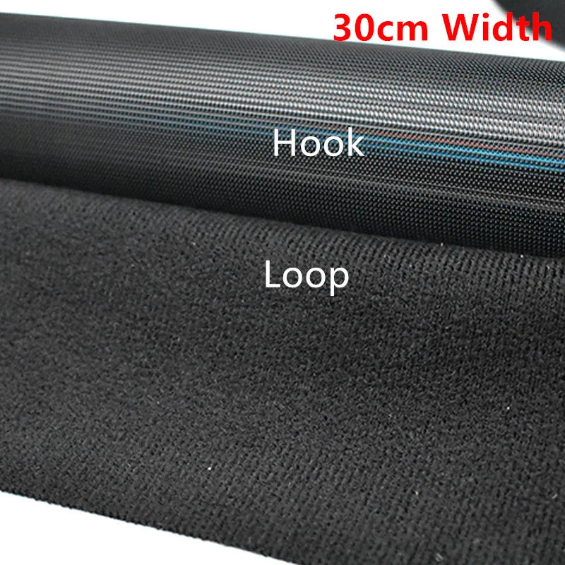 30CM Self-adhesive Hook Loop Fastener 300mm Wide Magic Tape For Window Door Curtain Sofa Clothing DIY Sewing Accessories