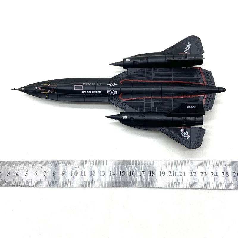 1/144 Scale US Lockheed SR71 SR-71 Blackbird 06937 Plane Diecast Metal Airplane Aircraft Ornament Model Boy Birthday Toy Gift