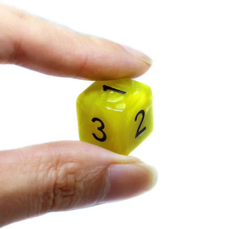 10 Pcs/set Digital Dice Funny Puzzle Game Accessory 16 Mm