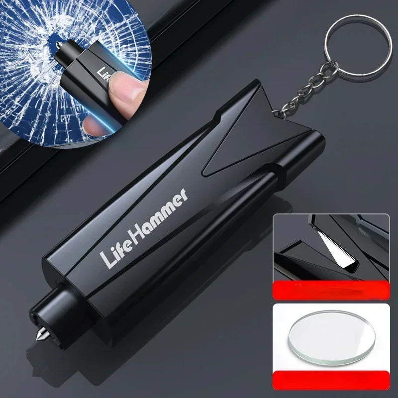 Car Multifunctional Safety Hammer Emergency Window Breaker Car Multi-function Safety Car Breaking Hammer Life-saving Hammer Safe