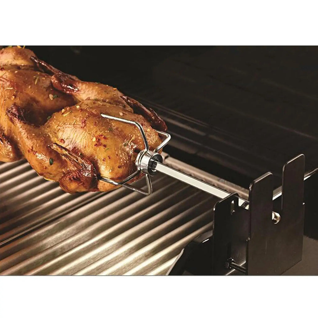Electric Rotisserie Kit with Motor Battery Powered for Picnic BBQ Outdoor Supplies