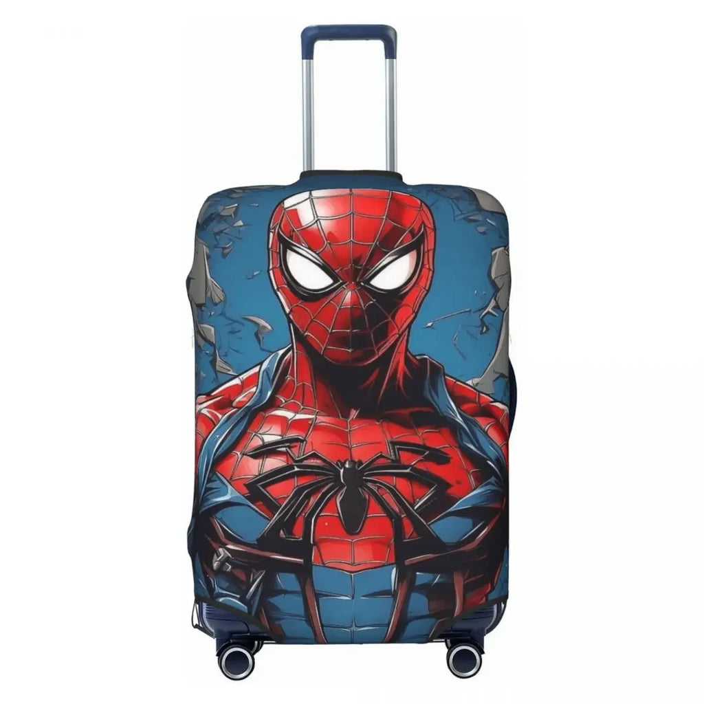 Premium Travel Luggage Cover Spider Print Universal 18-32 Inch Elastic Dustproof Anti-Scratch Washable Protector