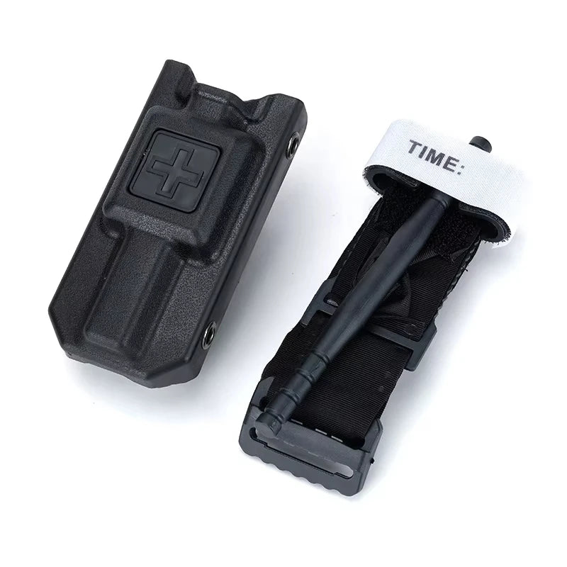 Outdoor Emergency Cat Tourniquet Storage Bag - MOLLE Medical Case for Blood Control