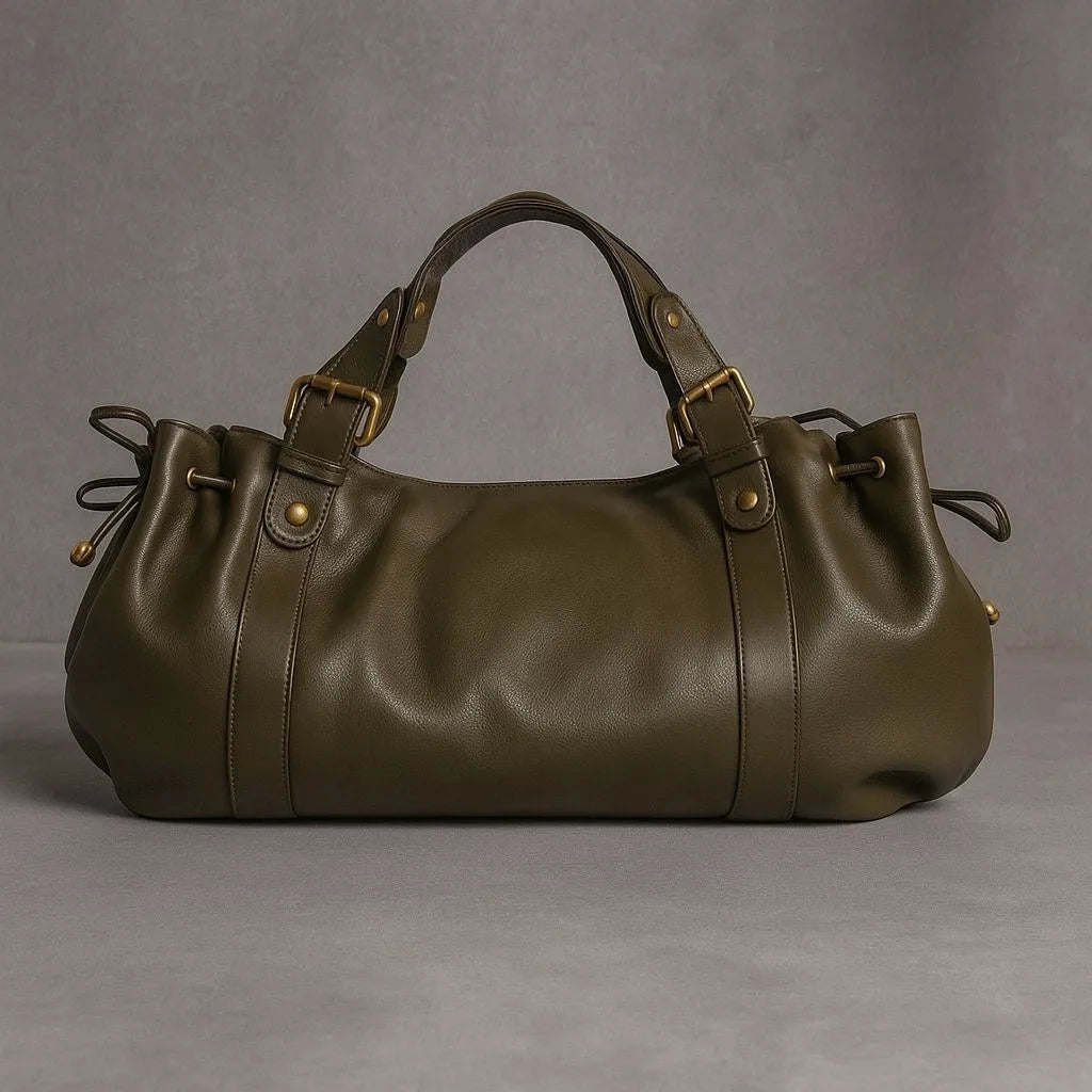 2025 Women's Crossbody Simple Handbag Commuter Shoulder Boston Bag Stylish Versatile Work Bag Soft Polyester Interior