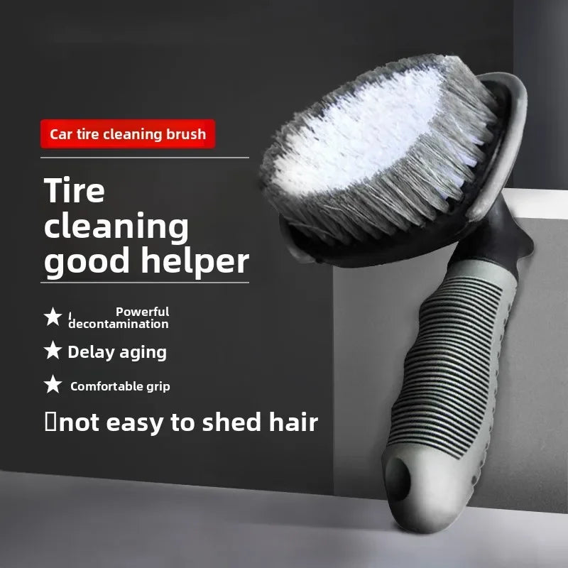 Car Wheel Brush Kit Tire Rim Cleaning Brush Set Heavy Duty Scrubber for Rims and Tires with Extendable Handle Car Wash Tool