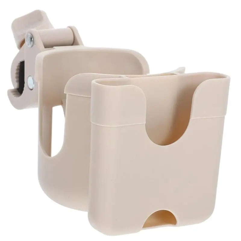 A63T-Stroller Cup Holder With Phone Mount Easy Installation Bottle Organizer Rack Fits Wheelchairs Scooters Kayaks
