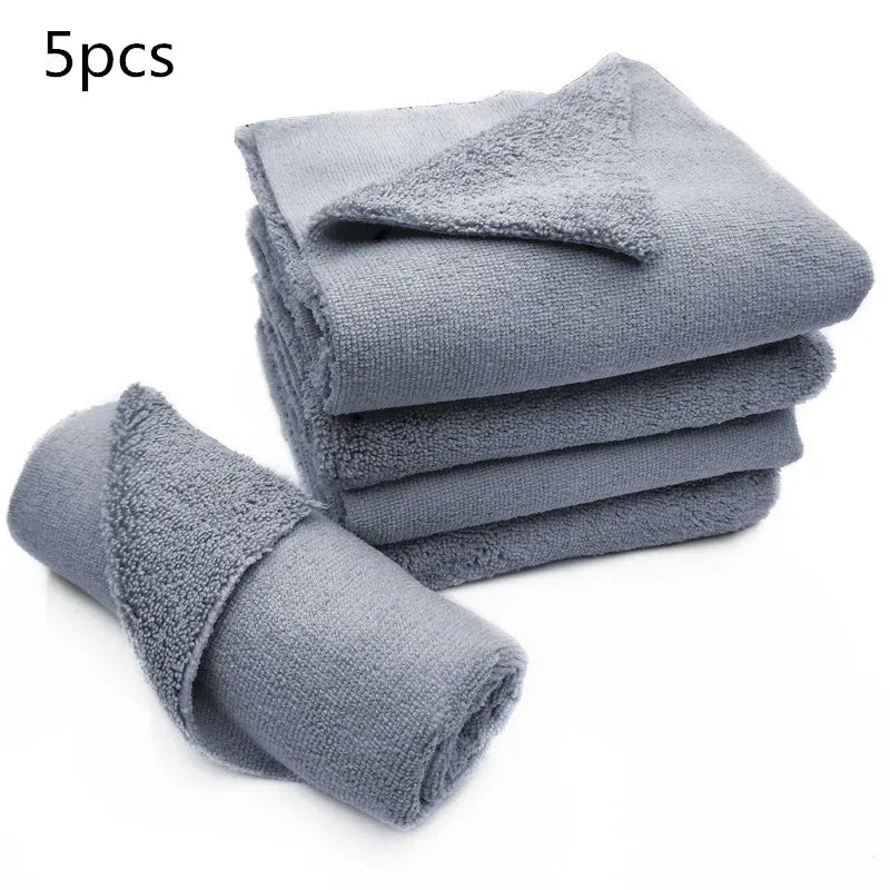 5pcs Car Wash Microfiber Towel Car Cleaning Drying Cloth Car Care Cloth Microfiber Towel Car Microfiber Cloth Car accessory