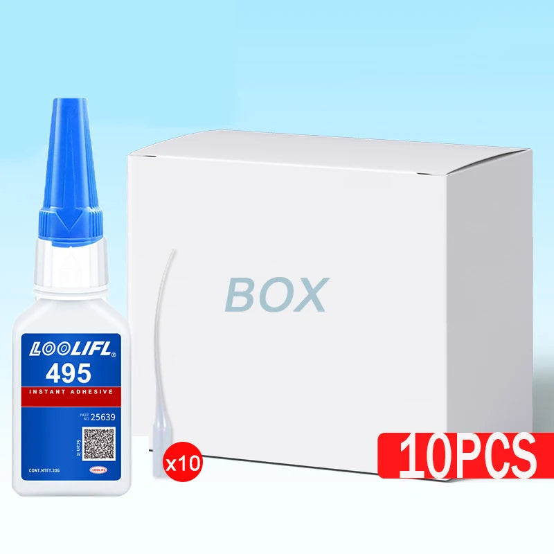 Loctite 495 Super Glue Fast Drying Clear CA Adhesive for Metal Plastic Wood Ceramic Glass - All-Purpose DIY Repair Liquid