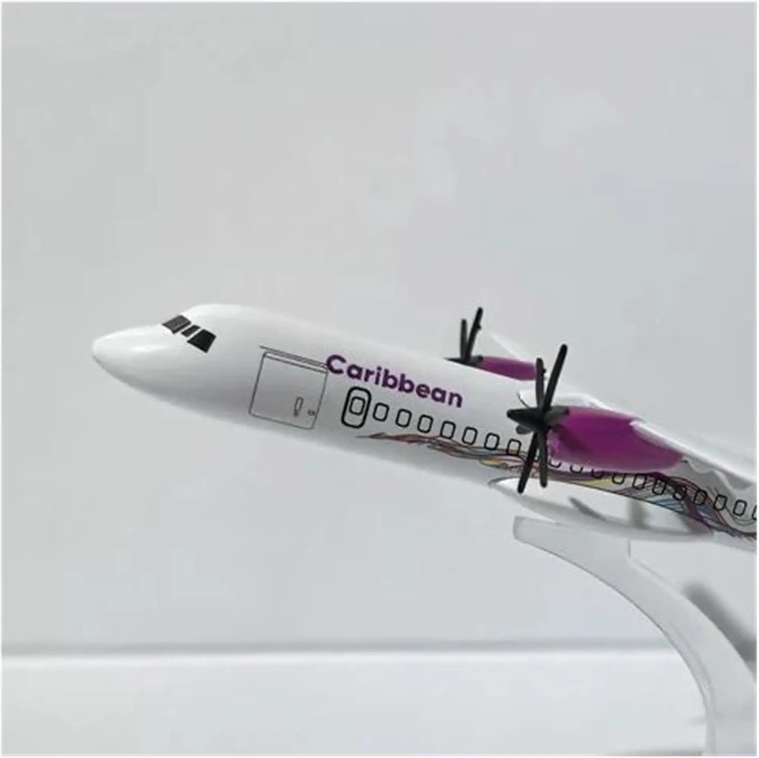 16cm 1/400 for Caribbean ATR Airplane Model Diecast Metal Aircraft Reception Area Ornament Suitable for Gift Giving