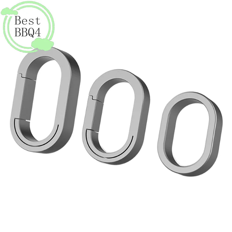 (BBQ4)Titanium Alloy Mini Key Ring Connection Buckle Universal Joint Auxiliary Ring Connection Bayonet Ring Personality