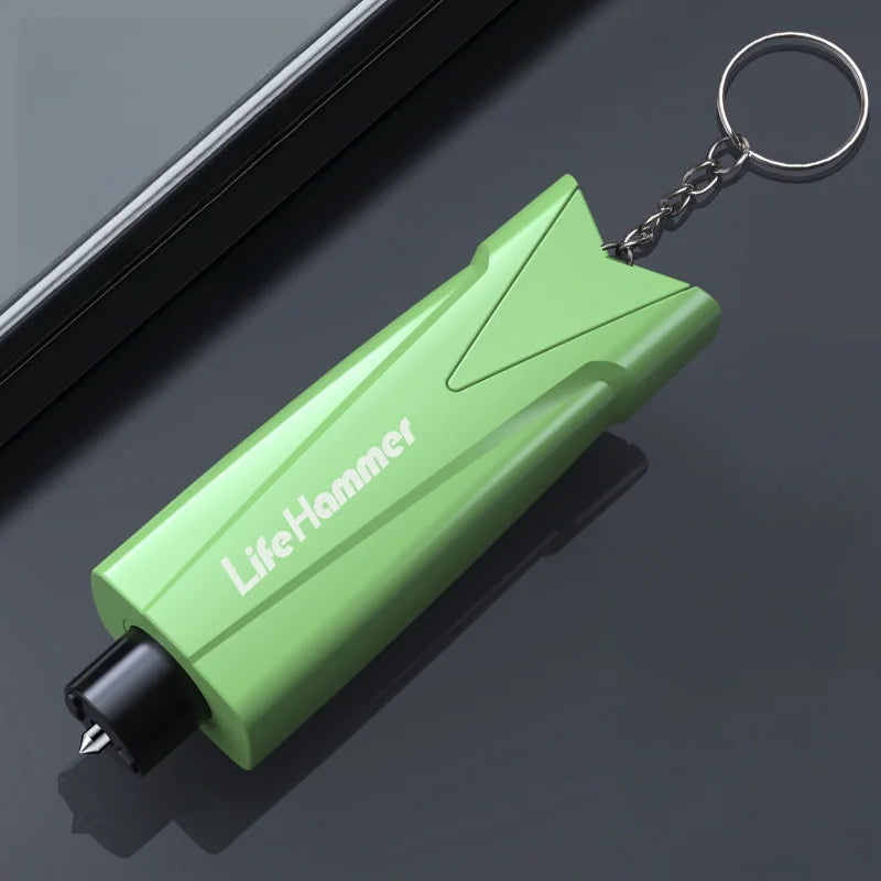 Car Safety Hammer Auto Emergency Glass Window Breaker Seat Belt Cutter Life-Saving Car Emergency Escape Hammer Survival Whistle