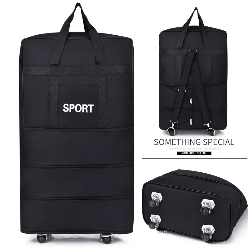 Air Checked Bag Luggage Travel Universal Wheel Foldable  Moving Storage  Oxford Waterproof  Packing Cubes