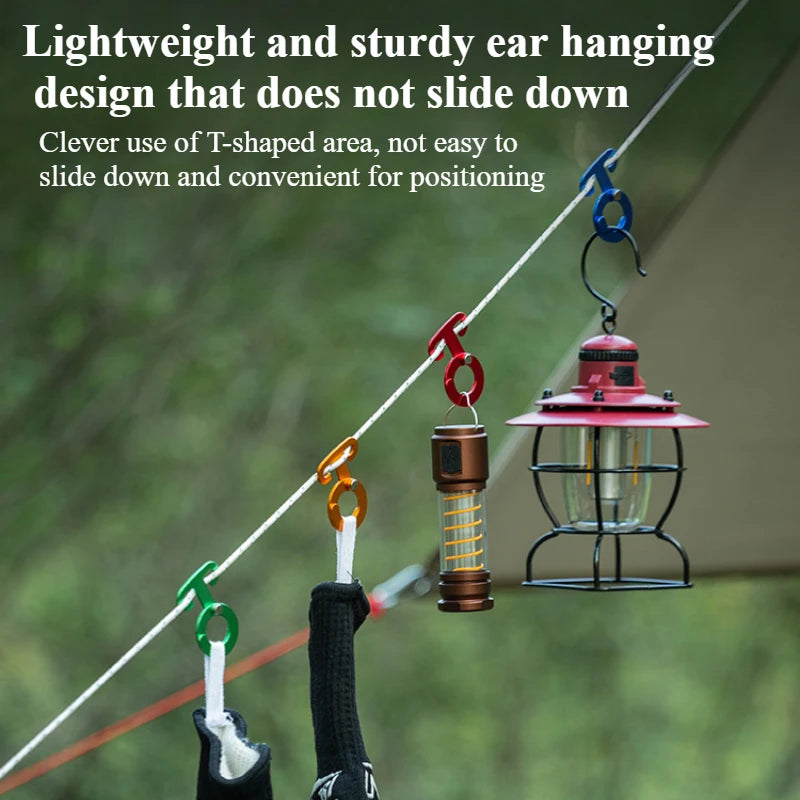 Camping Hiking Tent Adjustable Wind Rope Buckle Aluminium Alloy Camping Equipment Outdoor Tents Accessory