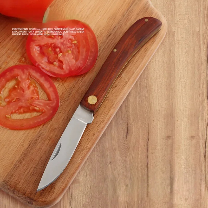 Mini Folding EDC Pocket Knife Stainless Steel Fruit Paring BBQ Hand Meat Knife Portable Cleaver Kitchen Chef Knife House Cutlery