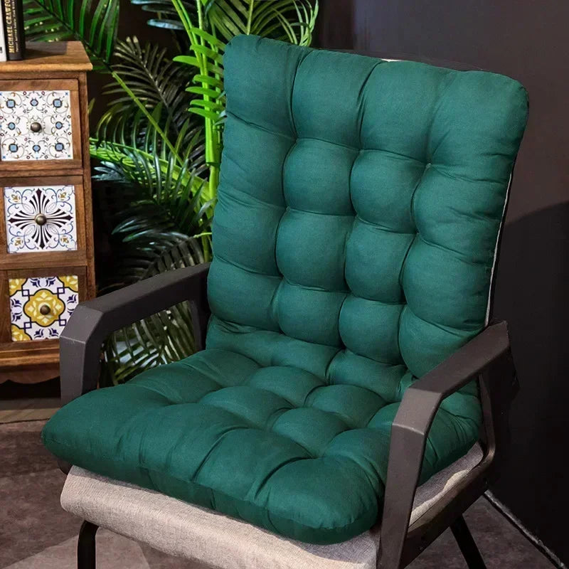 Solid Cushion Soft Comfortable Reclining Chair Cushion Outdoor Garden Chair Cushions High-Backed Chair Pads Lounger Cushion