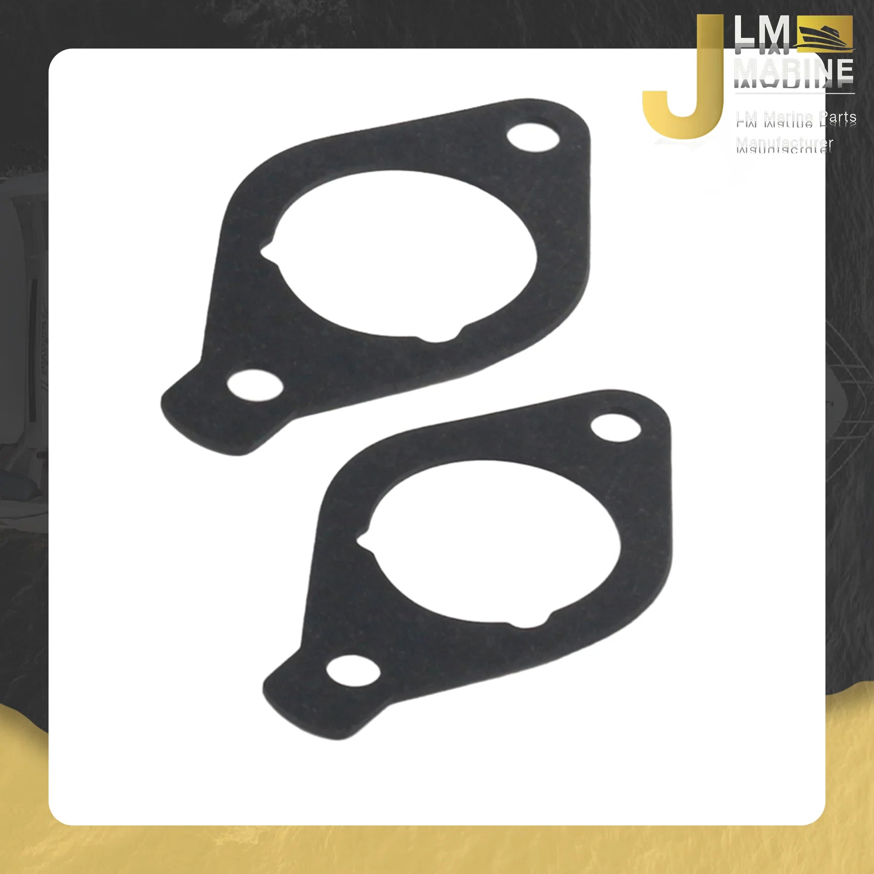 JLM Marine Outboard Carbs Carburetor Gasket for Yamaha 20HP F20 F15C F20C 4 Stroke 6AH-13646-00 Boat Motor