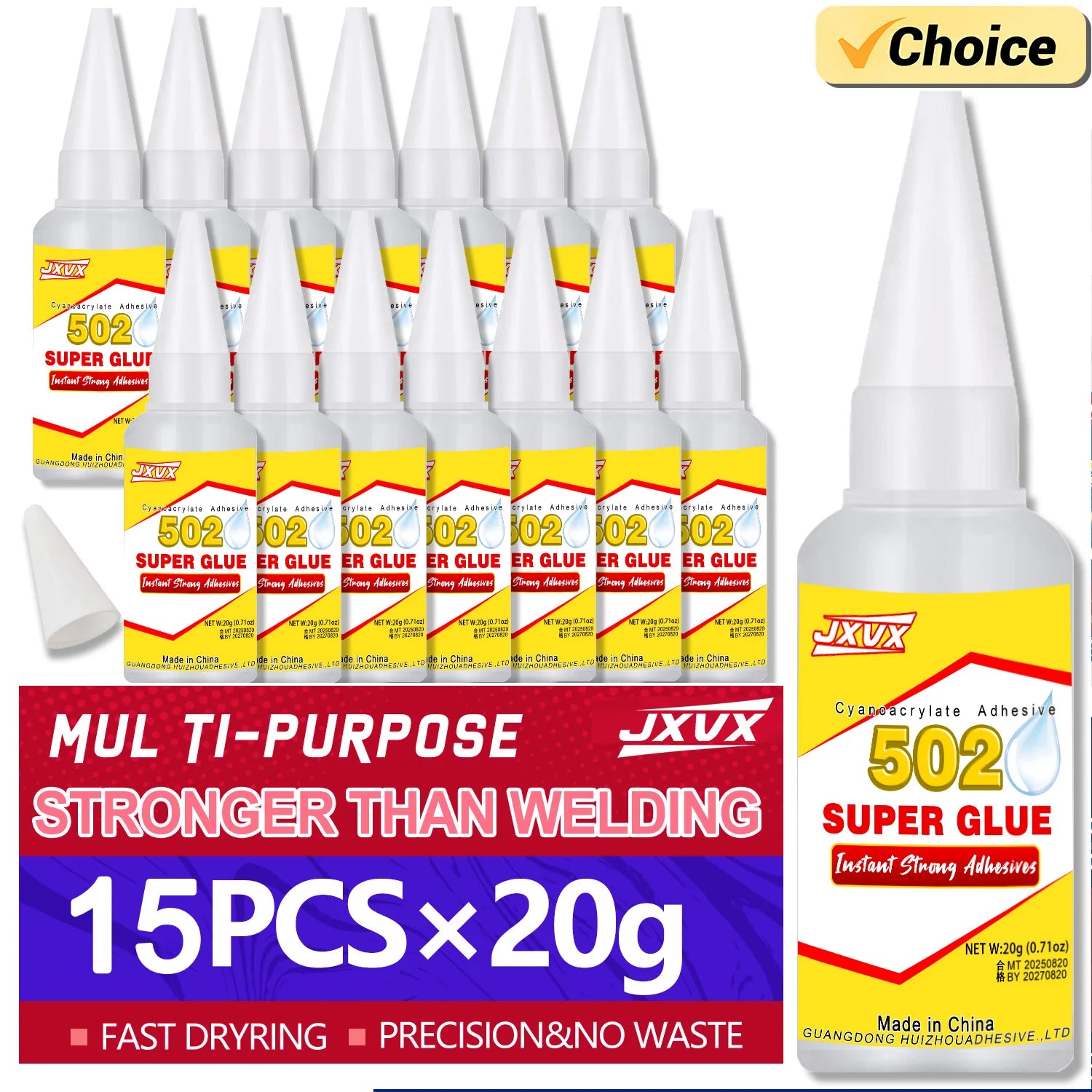 5pcs 20mL 502Extra Strong Super Glue Instant Adhesive Fast Dry For Home Decor Party Decoration Resin Art Silicone Mold Bonding .
