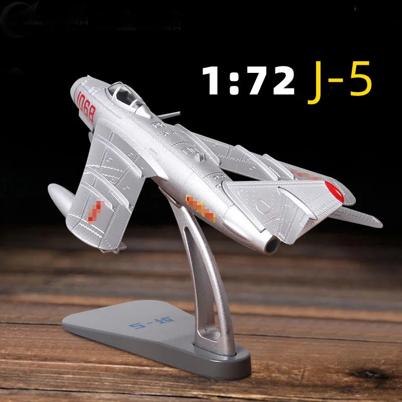 1/72 Scale Aircraft Models J-5/J-6/J-7 Airplane Model Toy alloy Finished Products Static Miniature collectible plane display gif