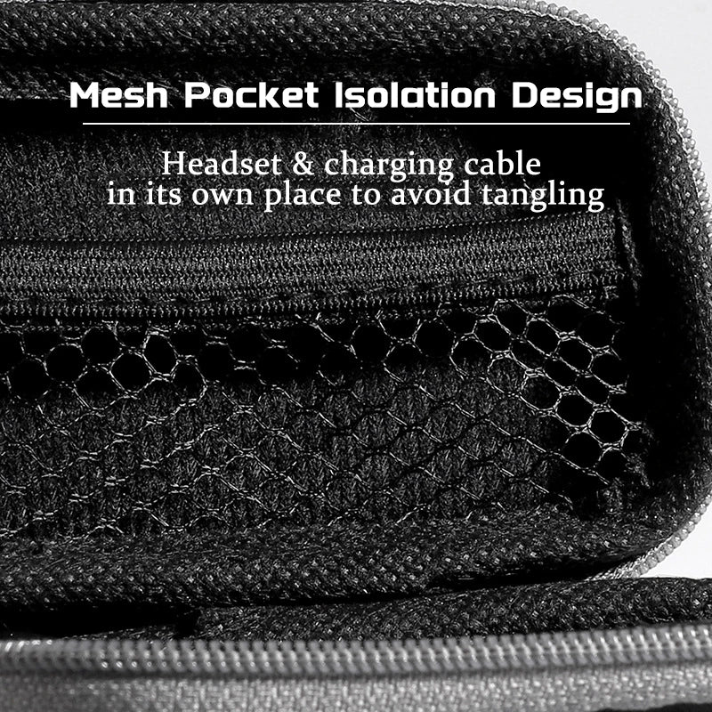 JCALLY Earphone Case Multifunctional Portable Storage Bag Charging Cable Keys U-Disk Carry Bag Coin Wallet EVA PU Storage Box