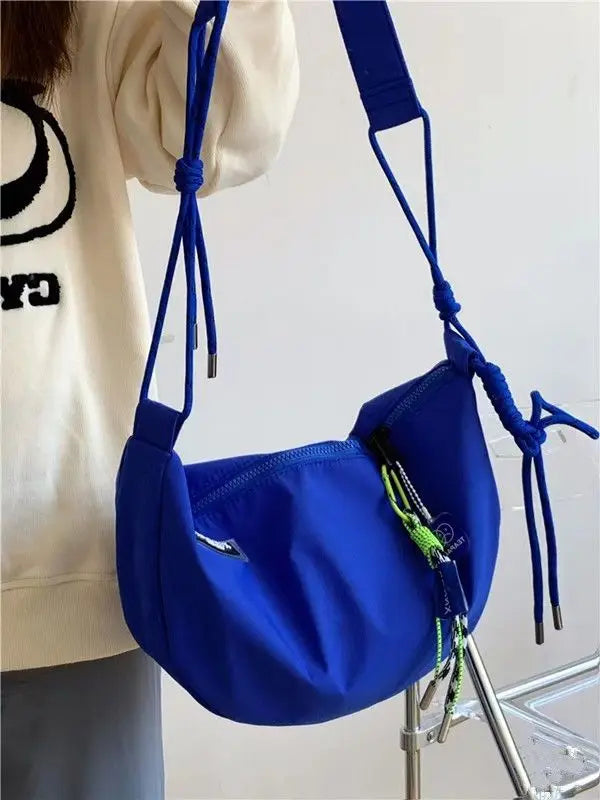 Women Bag Nylon Hobos Casual Soft Zipper Solid Shoulder Bag Handbag Pures And Bags Crossbody Girls Bag