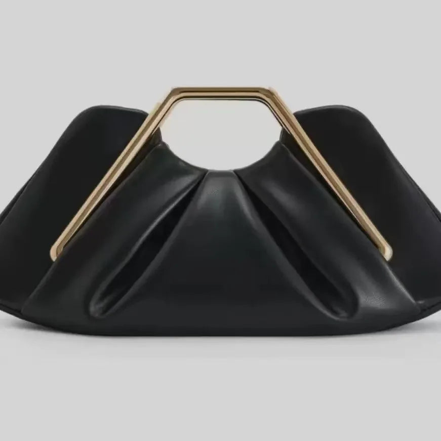 New Soft Leather Bag Women's Niche Cloud Bag Dinner Pleated Bag Crossbody Armpit Women's Bag