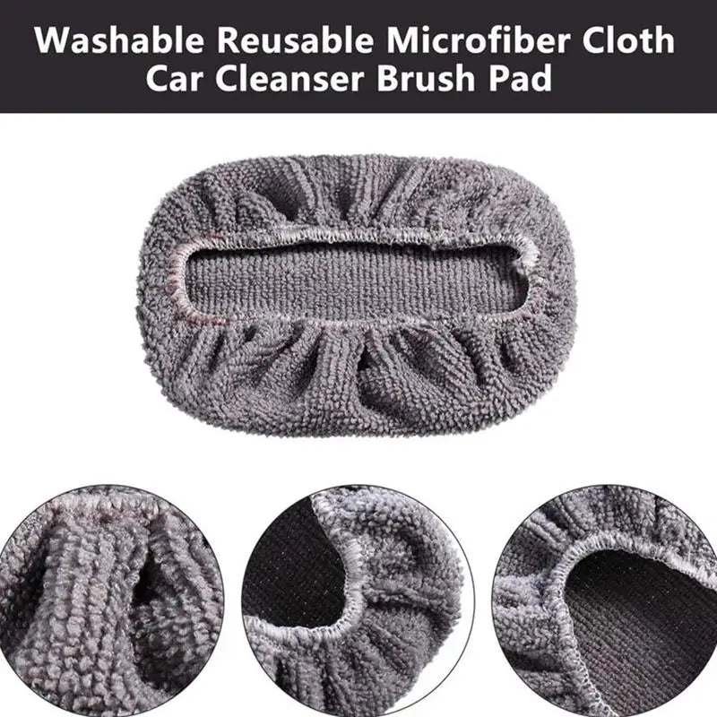 Car Windshield Glass Cleaner Microfiber Car Window Cleaning Brush Extendable Handle Interior Exterior Car Wash Tools Set